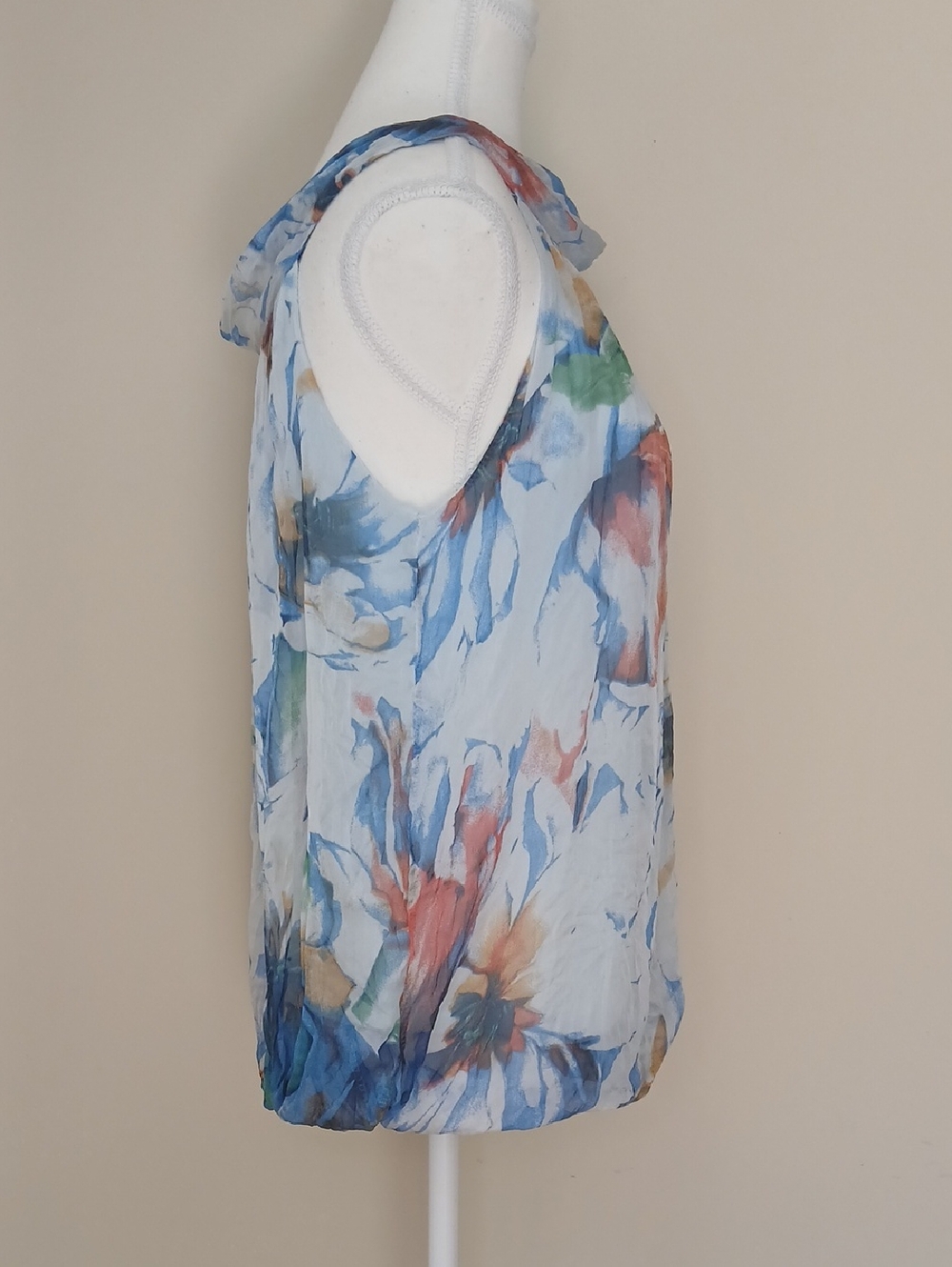Carla Conti Sleeveless Silk Blouse Size Medium - Picture 3 of 7